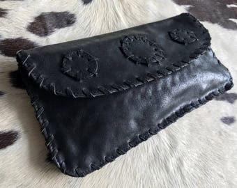 Handmade leather handbag, leather purse, clutch bag, bags and purses