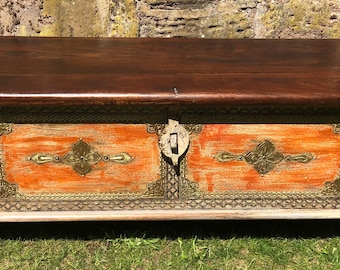 Indian storage trunk, wedding trunk, furniture, home and living
