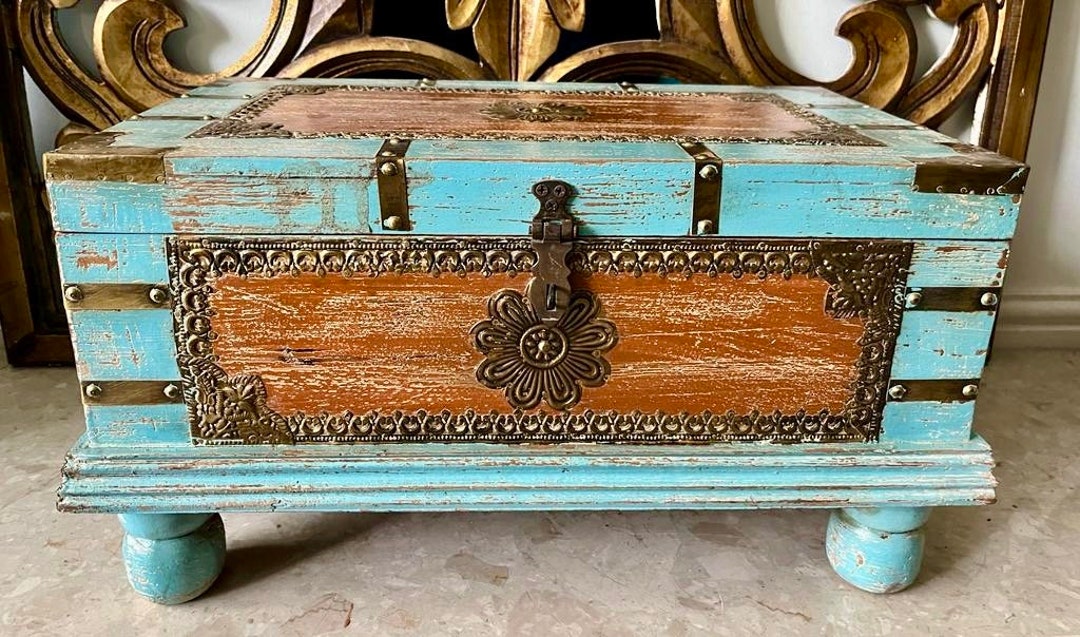 Indian Storage Trunk Treasure Chest Furniture Home and Etsy UK