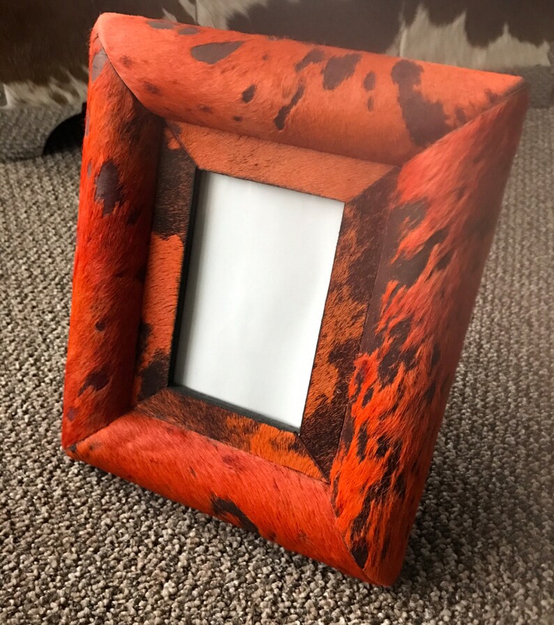Cowhide Photo Frame Pictures And Frames Home Accessories Etsy