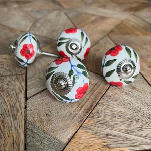 Ceramic door knobs/ handles - Set of 4pcs