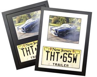 License Plate w/8x10 Photo Frame - Wall Mount