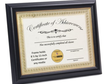 diploma certificate frame stainless steel displays 8 5 by 11 etsy