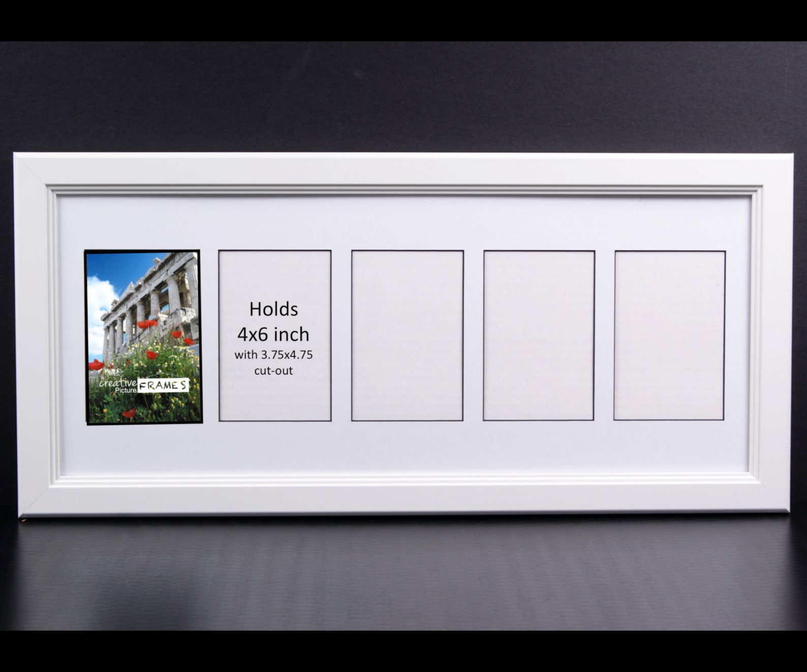 4x6 White Picture Frame with Collage Mat for Multi Photos Etsy