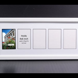 4x6 Multi-Opening White Picture Frame for up to 10 photos