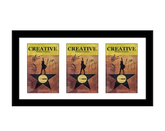 Triple Broadway Theater Frame - 11x22 Black Frame Holds 3 Theatre Magazines (Booklets NOT Included)