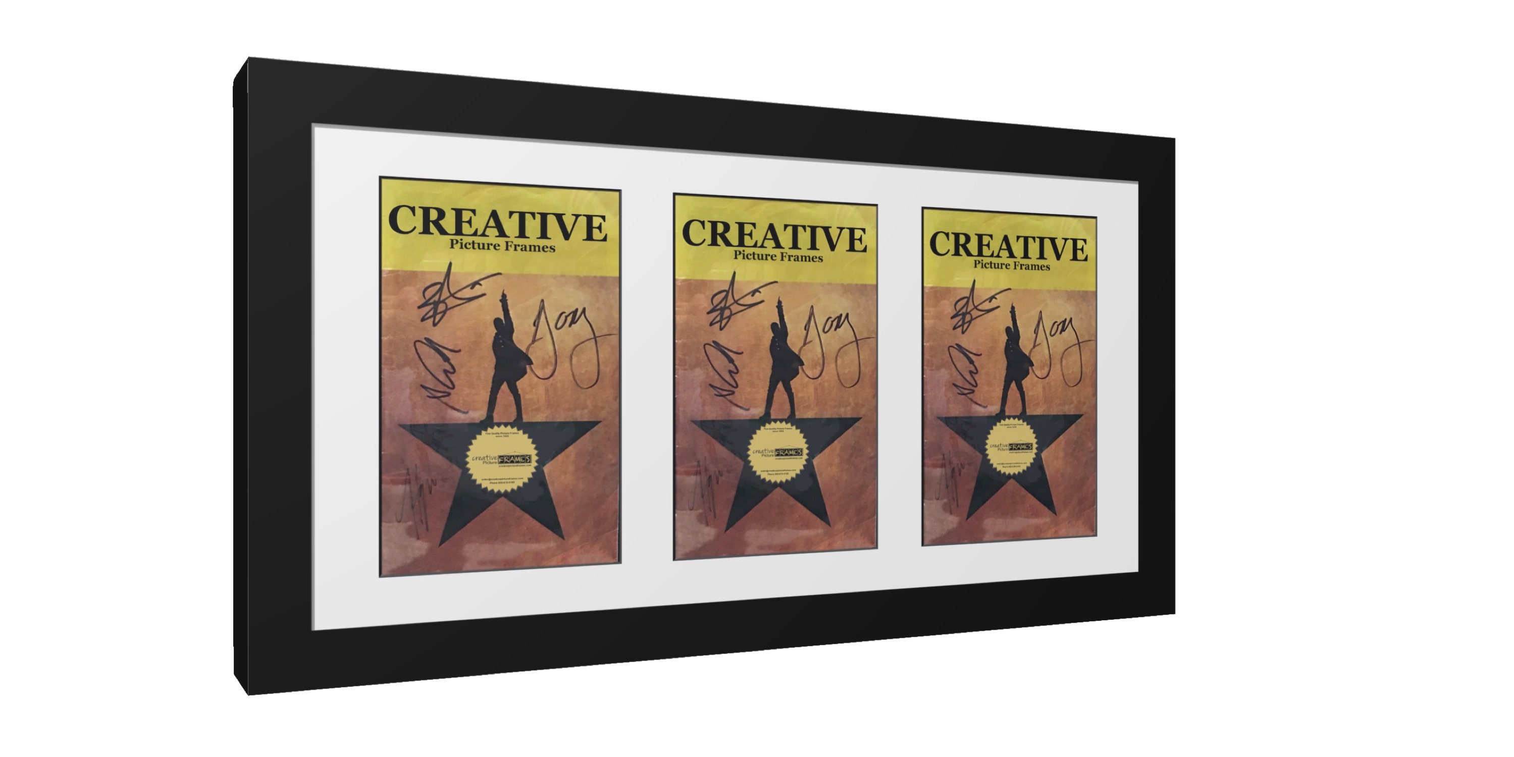 Triple Broadway Theater Frame 11x22 Black Frame Holds 3 Etsy UK