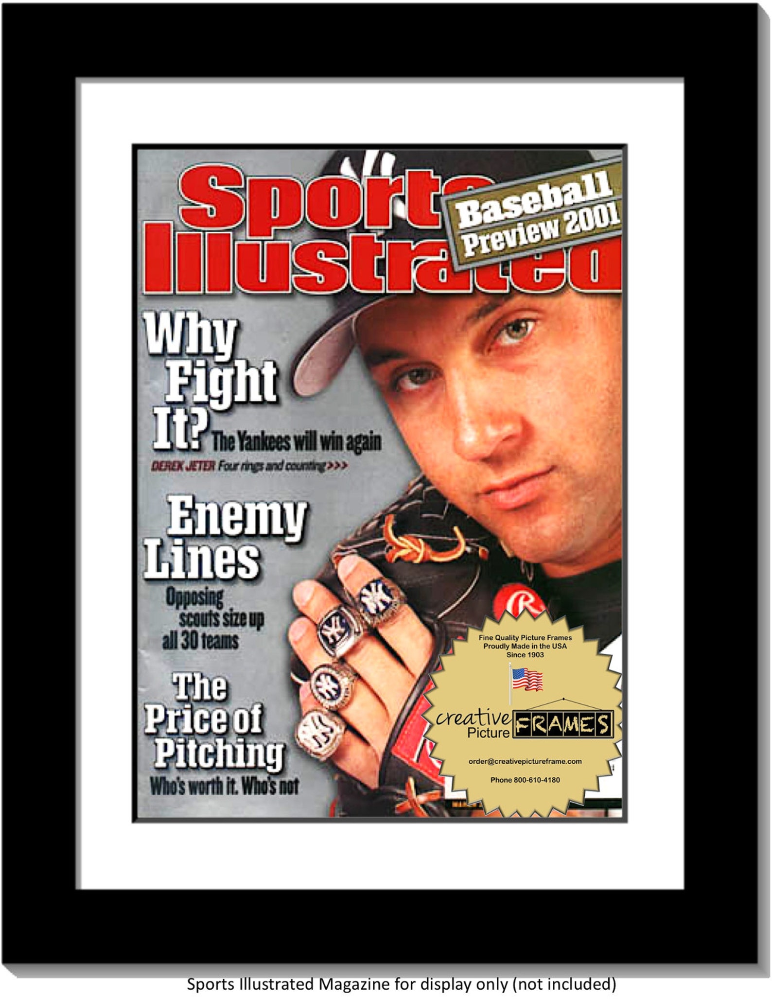 Sports Illustrated Frame Magazine Frame, Collectible Magazine Display