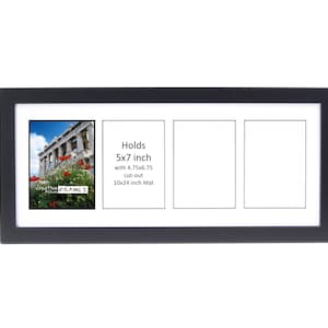 5x7 Multi-Opening Black Picture Frame for up to 8 photos