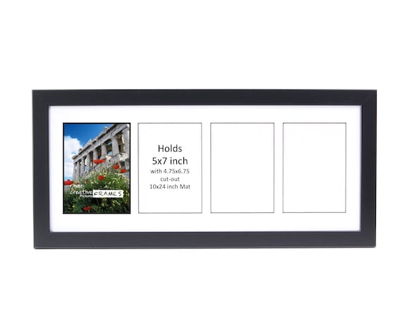 5x7 Multi-Opening Black Picture Frame for up to 8 photos