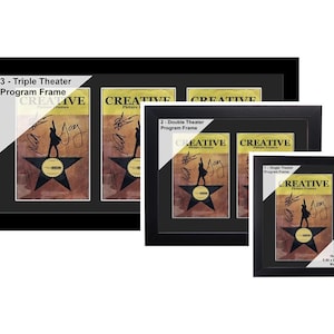Theater Bill Frames - Holds 5.5&quot;x8.5&quot; Media (Booklet not Incld) - Broadway Show bill, Theatre Bill, playbill