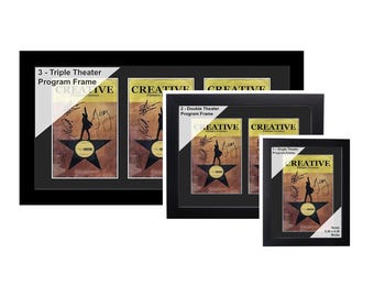 Theater Bill Frames - Holds 5.5"x8.5" Media (Booklet not Incld) - Broadway Show bill, Theatre Bill, playbill