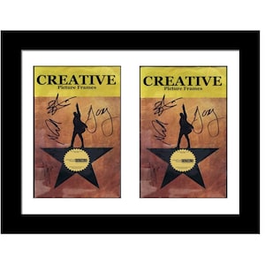 Double Broadway Theater Frame - 11x14 Black Frame Holds 2 Theatre Magazines (Booklets NOT Included)
