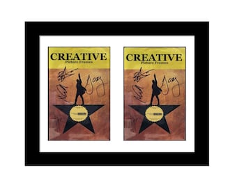 Double Broadway Theater Frame - 11x14 Black Frame Holds 2 Theatre Magazines (Booklets NOT Included)