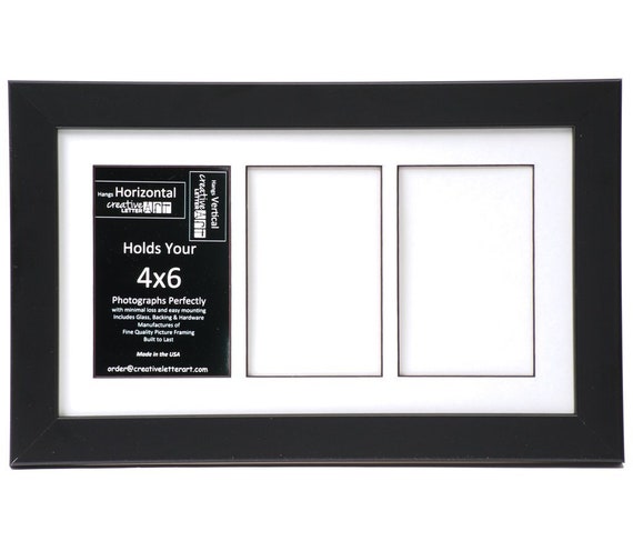 4x6 Multiple 2 3 4 5 6 7 8 9 10 Opening Black Picture Frame With