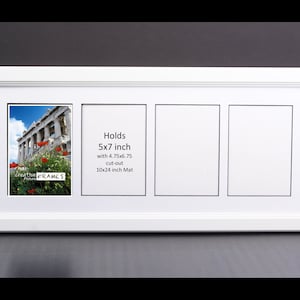 5x7 Multi-Opening White Picture Frame for up to 8 photos