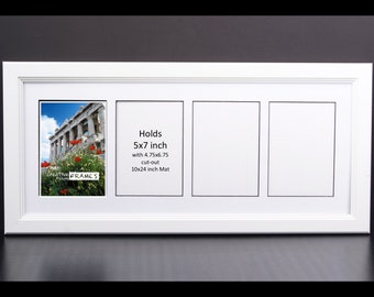 5x7 Multi-Opening White Picture Frame for up to 8 photos