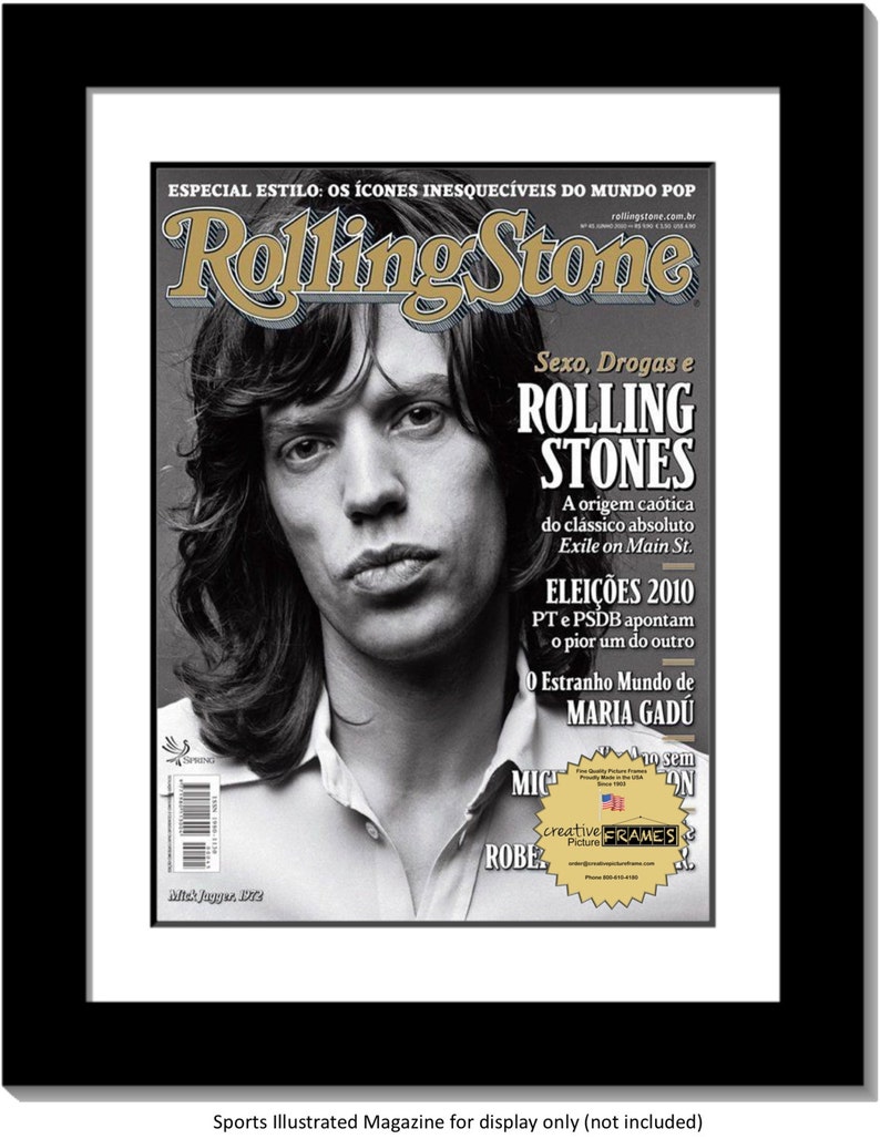 Magazine Frame - For Collectible Magazines White Mat