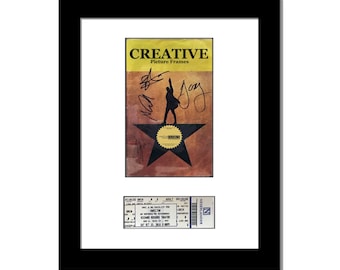 CreativePF [11x14bk] Theatre Frame with Matting, Holds 5.5x8.5-inch Media Plus Ticket (Booklet Not Included)