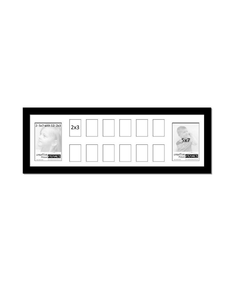 School Year Collage 14 Opening 12x34 Inch Picture Frame Image 0