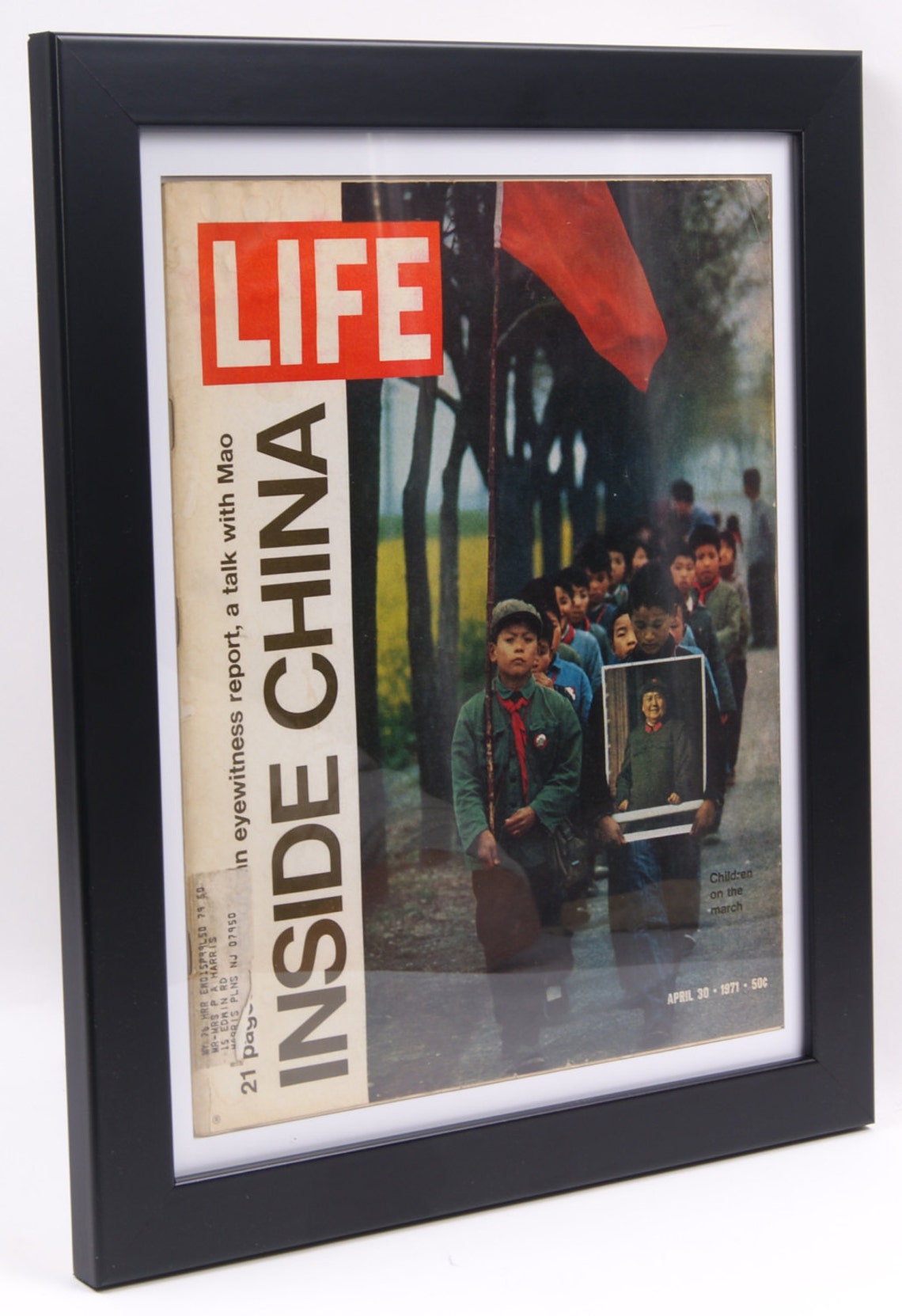 Life Magazine Frame Magazine Frame Vintage Life Magazine Etsy