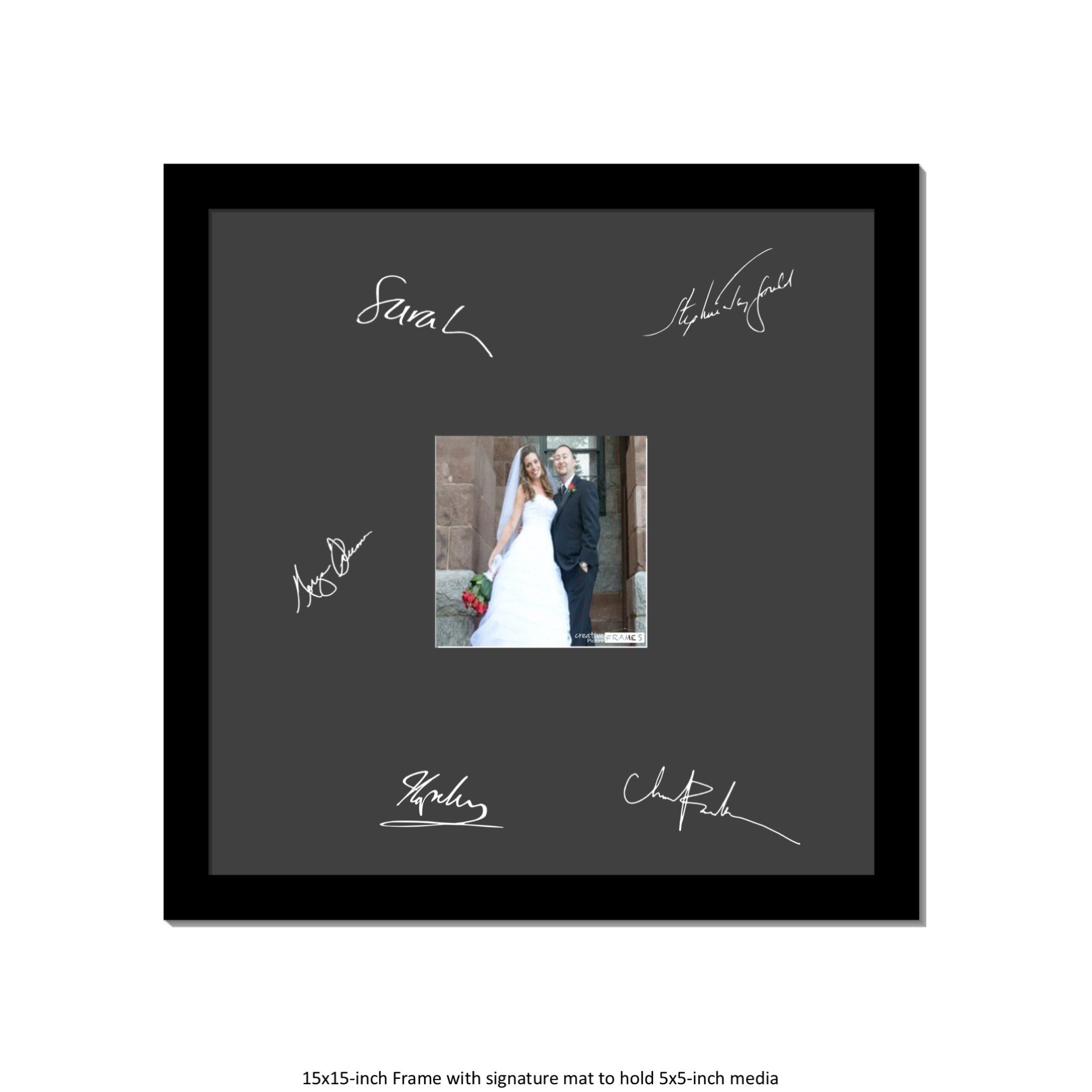 Signature Frame - Displays 5x5 or 8x8-inch Photo in 15x15 Frame