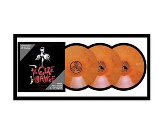 Triple Jukebox-Style Vinyl Record Frame to Display Album Cover and  (3) 12" Vinyl LPs (Record/LP Not Included)