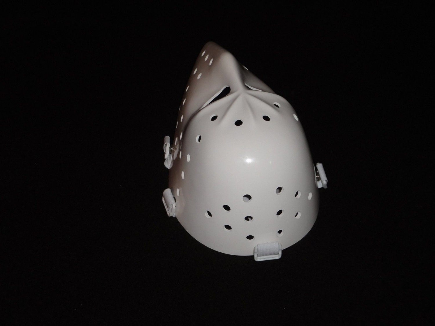New Vintage Parent Hockey Goalie Mask White Etsy