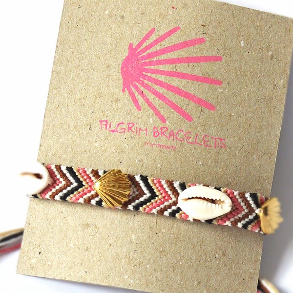 Hand woven friendship bracelet wrap bracelet