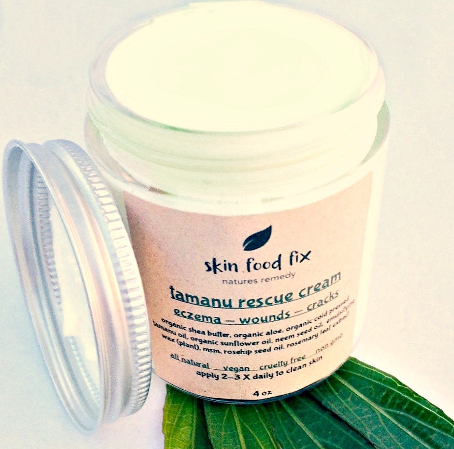 Tamanu Cream burns scars eczema wounds Repair Cracked Skin Etsy
