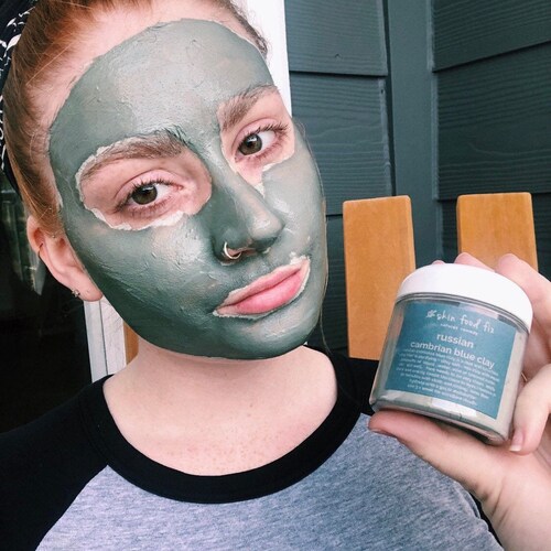 Russian Cambrian Blue Clay Silver Ions Blue Cambrian Face Etsy