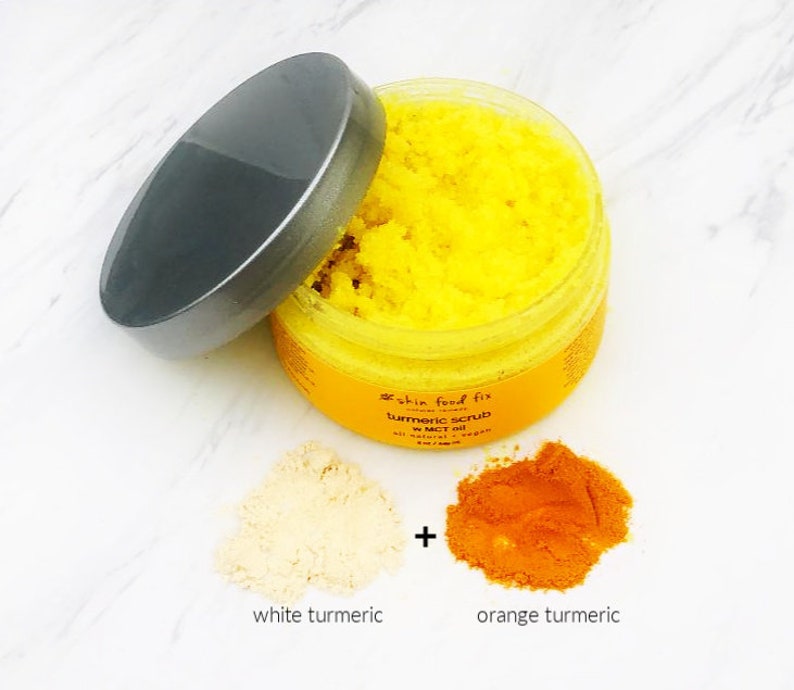 Spots Lighten Turmeric Skin Scrub Turmeric Oil Darkness skin Etsy