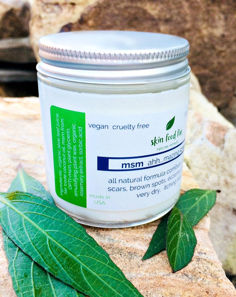 MSM Cream Acne Rosacea Psoriasis Eczema Skin Optimsm acne Etsy