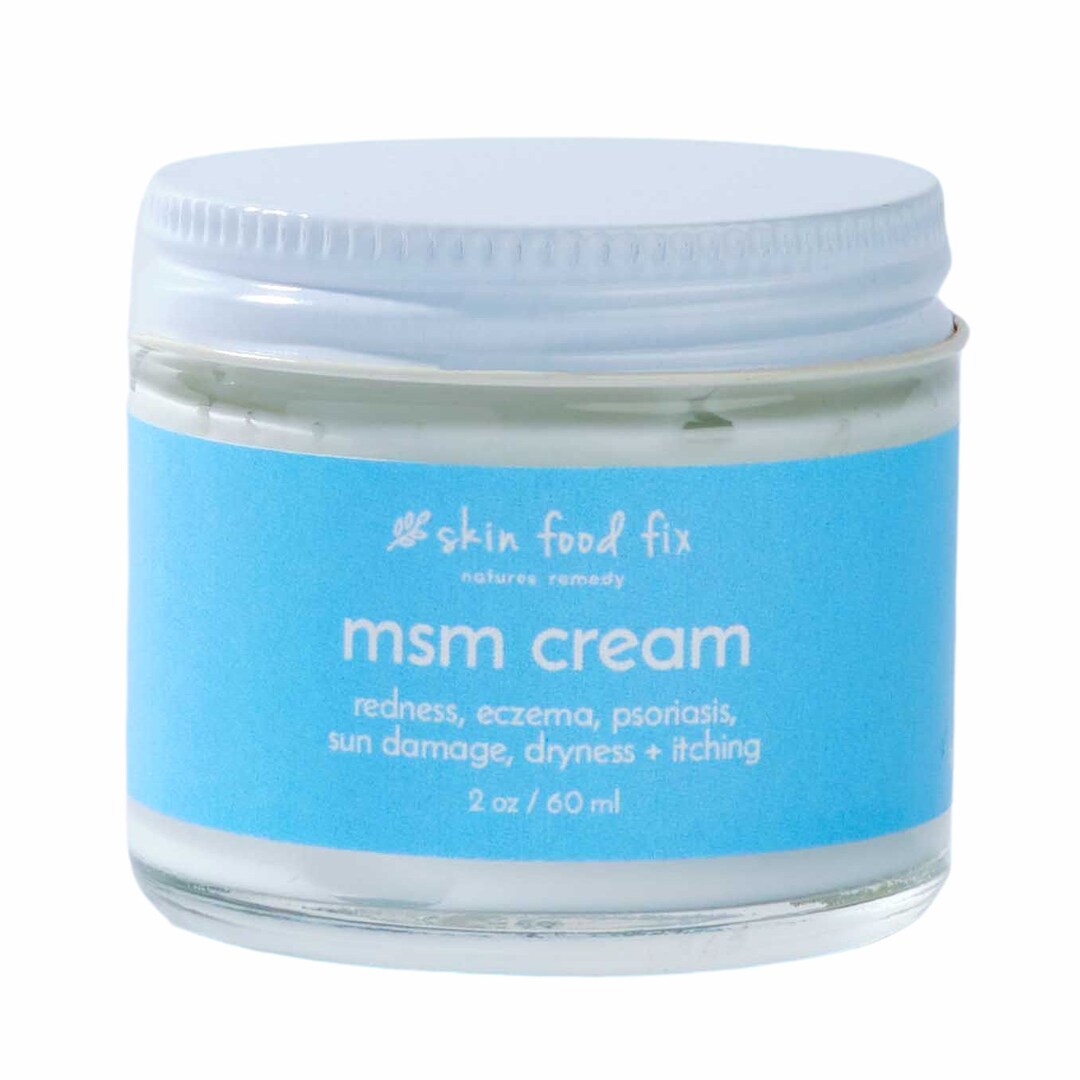 MSM Cream Skin Rosacea, Skincare Face Product MSM, Vegan No Fragrance Skin Products Etsy