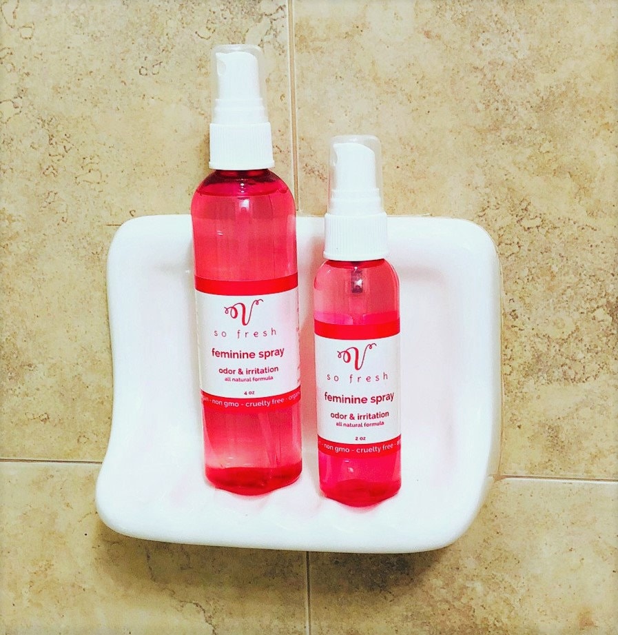 Feminine Hygiene Spray odor fast clean up organic pure clean Etsy
