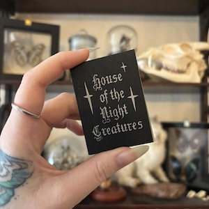 HOUSE Of The NIGHT CREATURES | mini art zine | handmade linocut print
