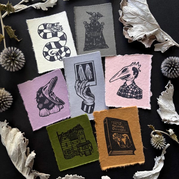 JUS DE BETTERAVE | ENSEMBLE de mini-impressions linogravure