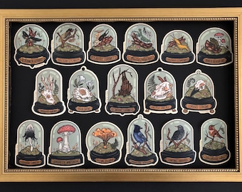 FRIDGE MAGNET | 2.5- 3" | Curio Domes | Oddities & Skulls