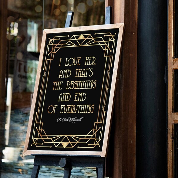 Great Gatsby Quote Etsy