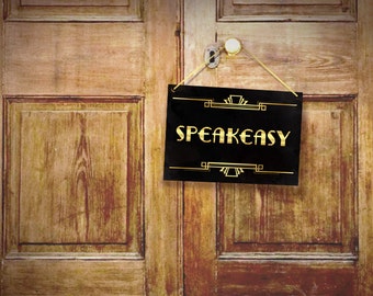 Prohibition Era Party Sign Great Gatsby Party Decoration Etsy