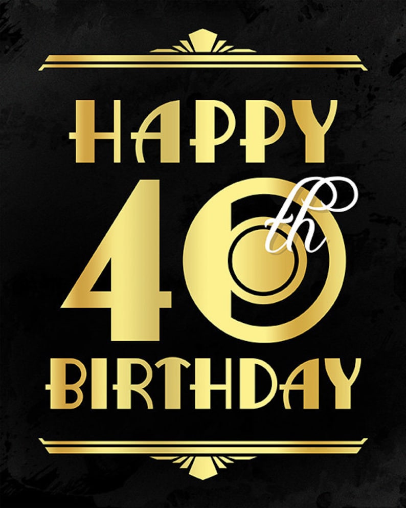 Free Printable 40th Birthday Signs - Printable World Holiday