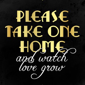 Wedding Printables: Please Take One Home Sign. Wedding Favors - Etsy