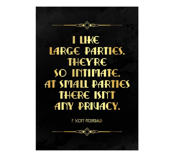 images Roaring 20'S Gatsby Party Quotes roaring twenties party decoration f scott fitzgerald quote print great gatsby party decor art deco poster gatsby wedding decor