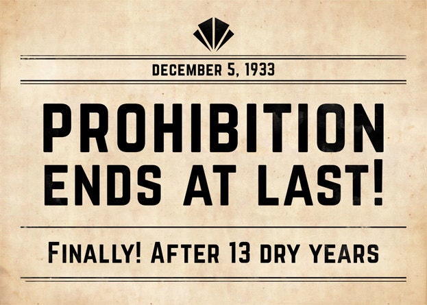 Prohibition Lettering Prohibition Era Printable Party Decor. Great Gatsby Decor. Prohibition ...