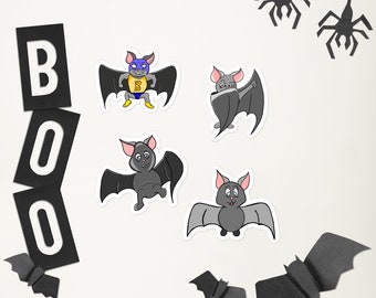 Cute Bat vinyl Sticker pack, perfect for getting into the Halloween spirit