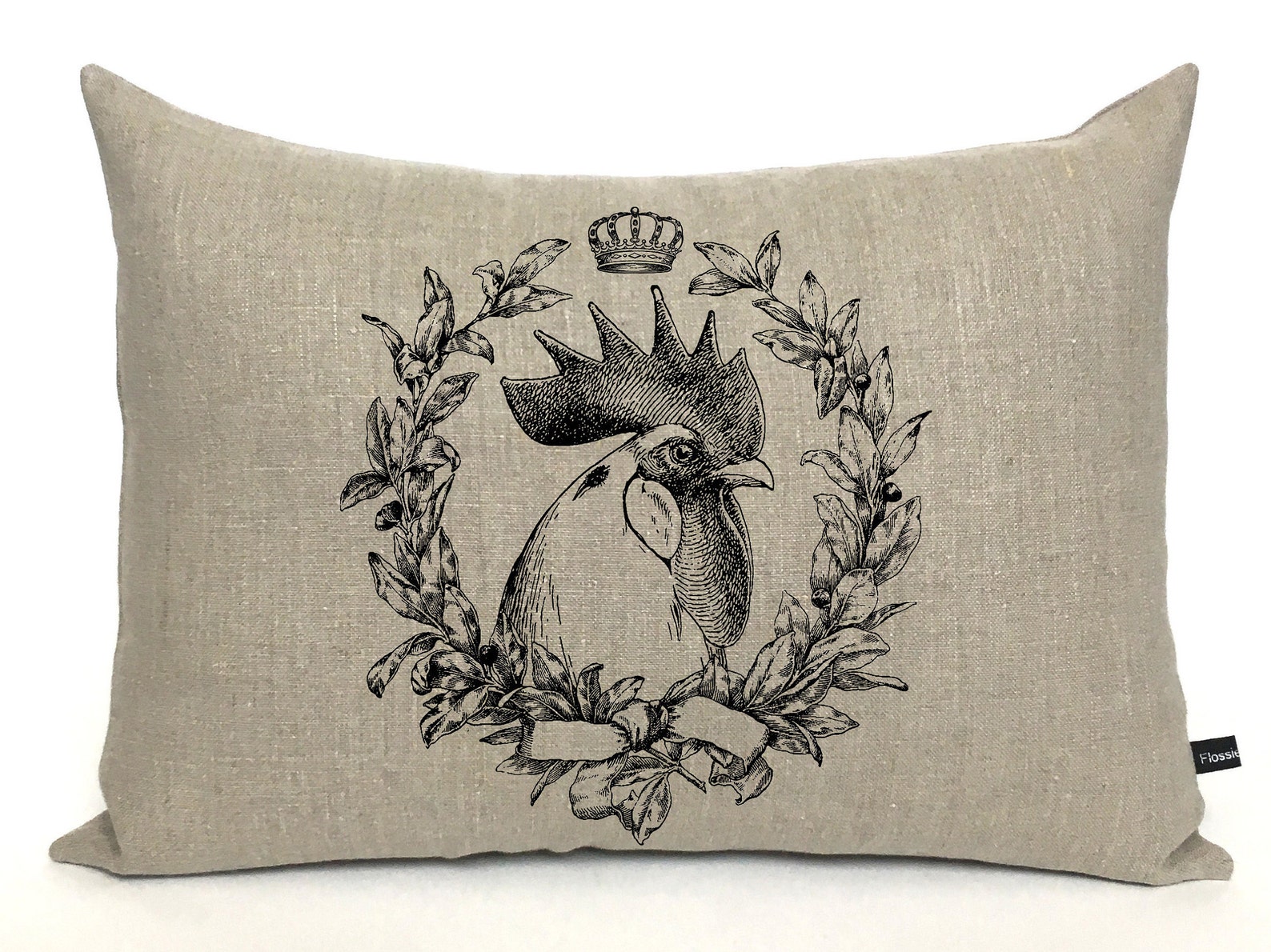 French Rooster Pillow Cover French Lumbar Pillow French Etsy