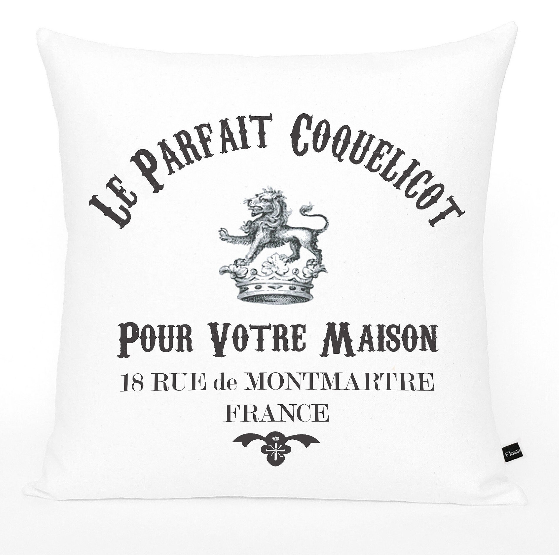 French Logo Pillow Cover French Words Pillow Layering Etsy