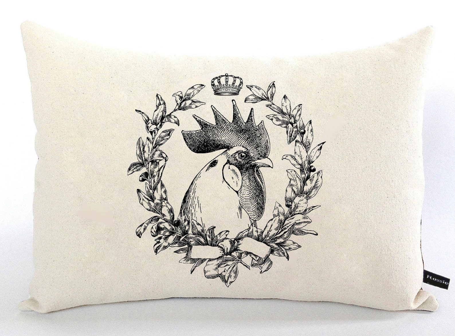 French Rooster Pillow Cover French Lumbar Pillow French Etsy