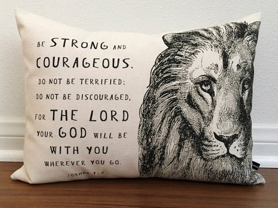 Strong & Courageous {Cushion Cover} Strong & Courageous {Cushion Cover}