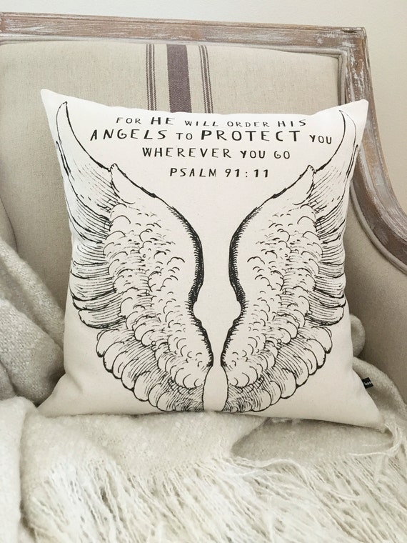 Angels Protect {Cushion Cover} Angels Protect {Cushion Cover}